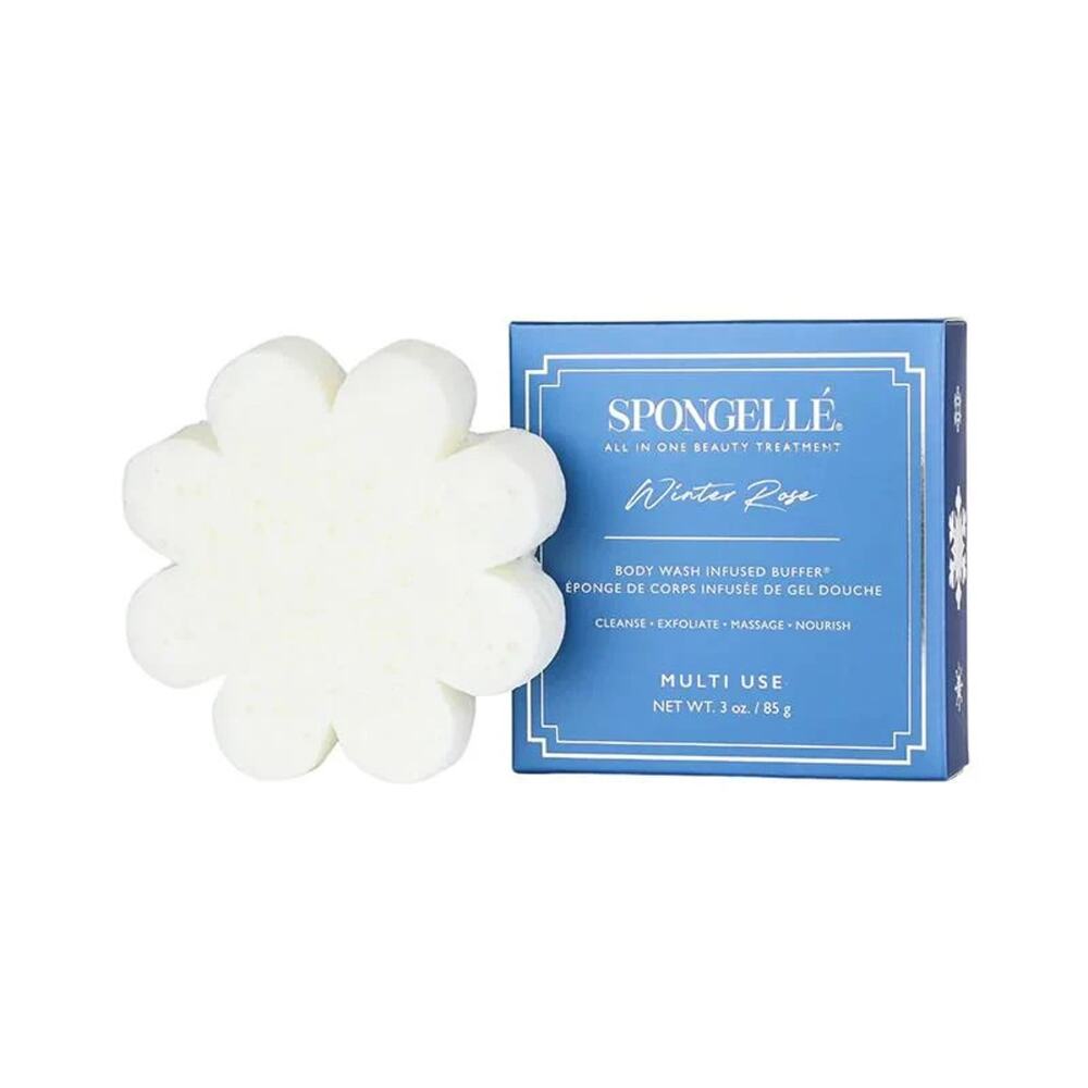 Spongellé Winter Rose Body Wash Buffer Multi Use Cleanse Exfoliate
